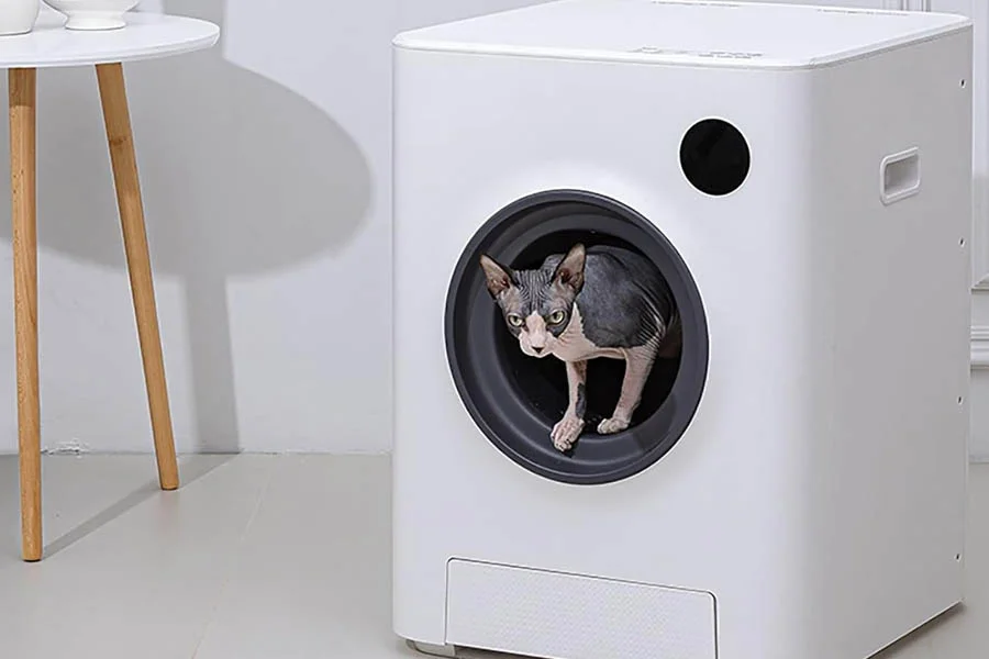 self cleaning cat litter box